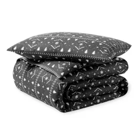 Cotton Flannel Duvet Cover & Sham Set - Winter Alpine