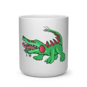 Crocodilas Heart Shape Mug