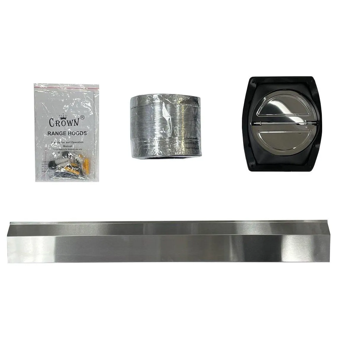 Crown Range Hood PRO-FT08| 30 inch| 1000 CFM| Stainless Steel| Under Cabinet or Wall Mount