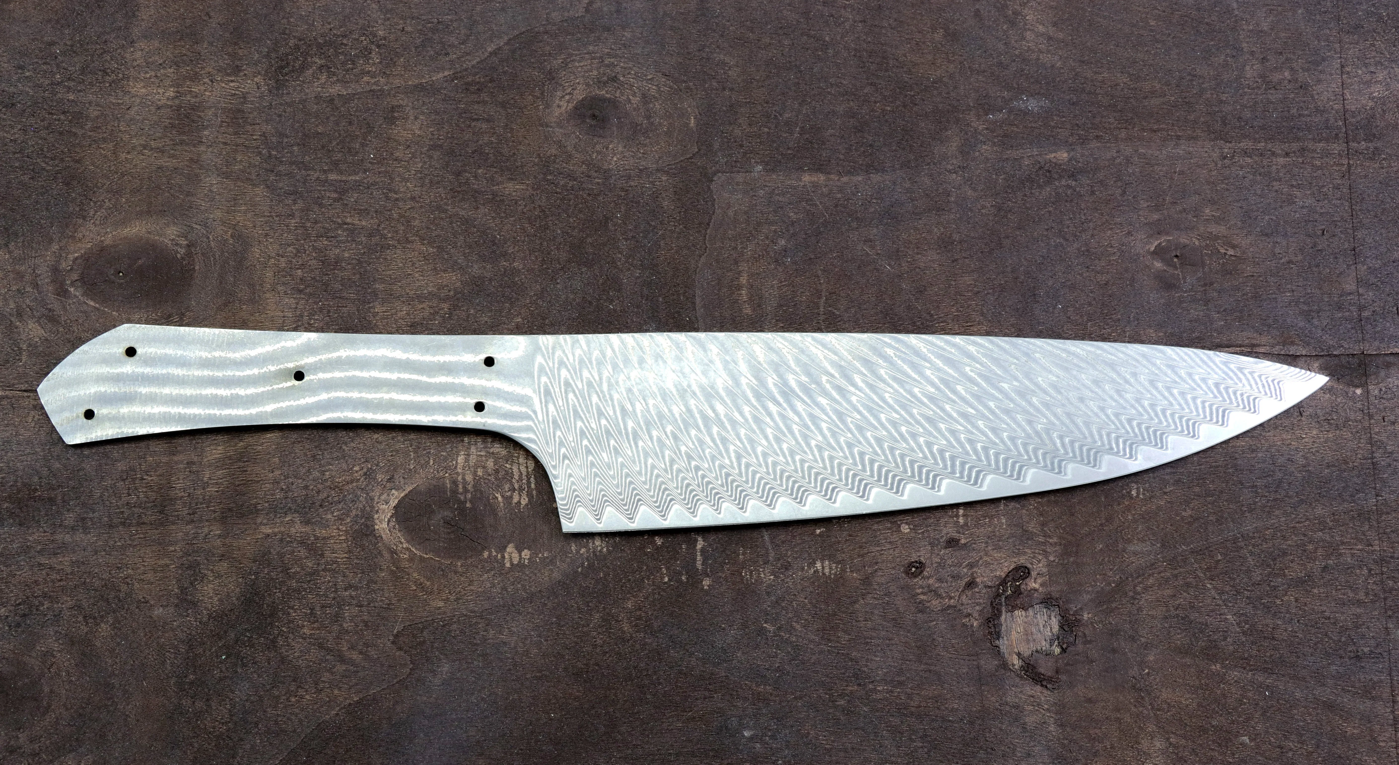 Damascus Kitchen Knife Blank