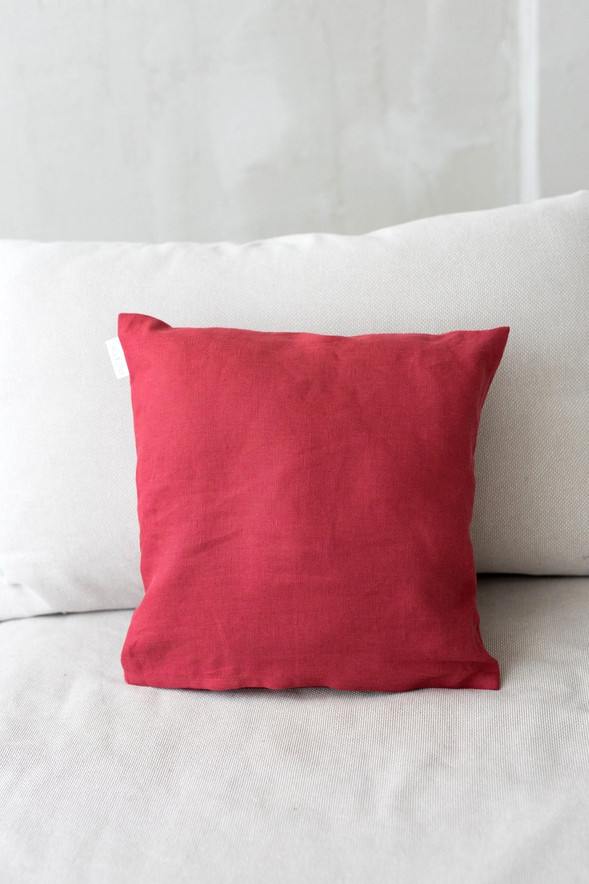 Deco Pillow Cover In Raspberry