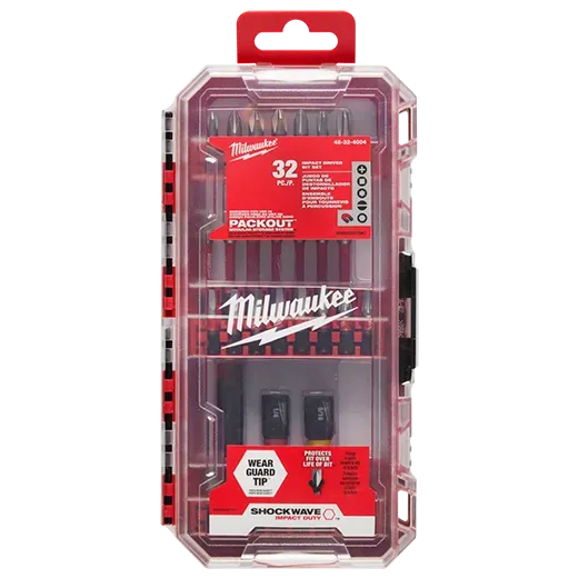 Drill Bit Set - Milwaukee SHOCKWAVE Impact Duty™ Driver Bit Set - 32PC, 48-32-4004