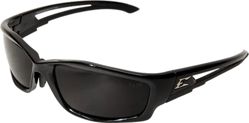 Edge Eyewear Kazbek XL SK-XL116 Black Frame Smoke Lens Glasses