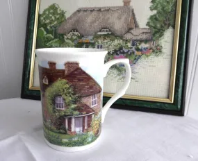 English Bone China Mug Adderley Water Wheel Cottage And Garden