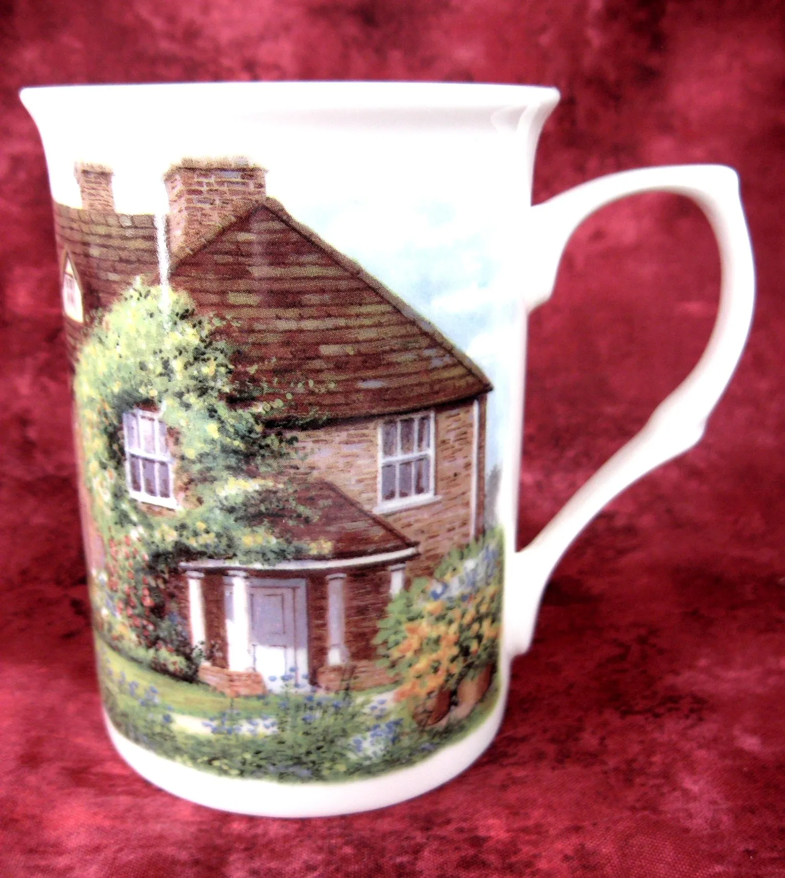 English Bone China Mug Adderley Water Wheel Cottage And Garden