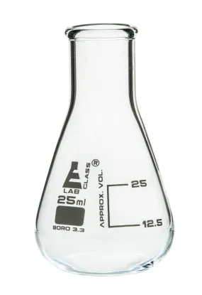 Erlenmeyer Flask, 25mL - Narrow Neck - Borosilicate Glass