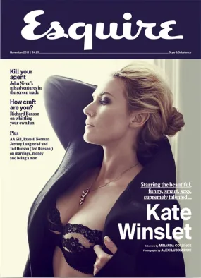 ESQUIRE Magazine November 2015 KATE WINSLET UK Cover Interview