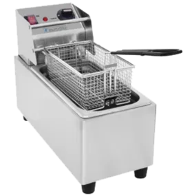 Eurodib SFE01860D-240 Electric Countertop Fryer with Single Well and 8-1/2 Quart Capacity