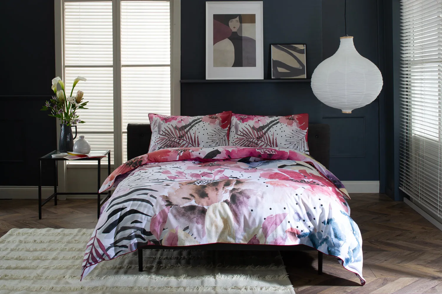 Floral Whisper Deluxe Cotton Printed Bedlinen Duvet set