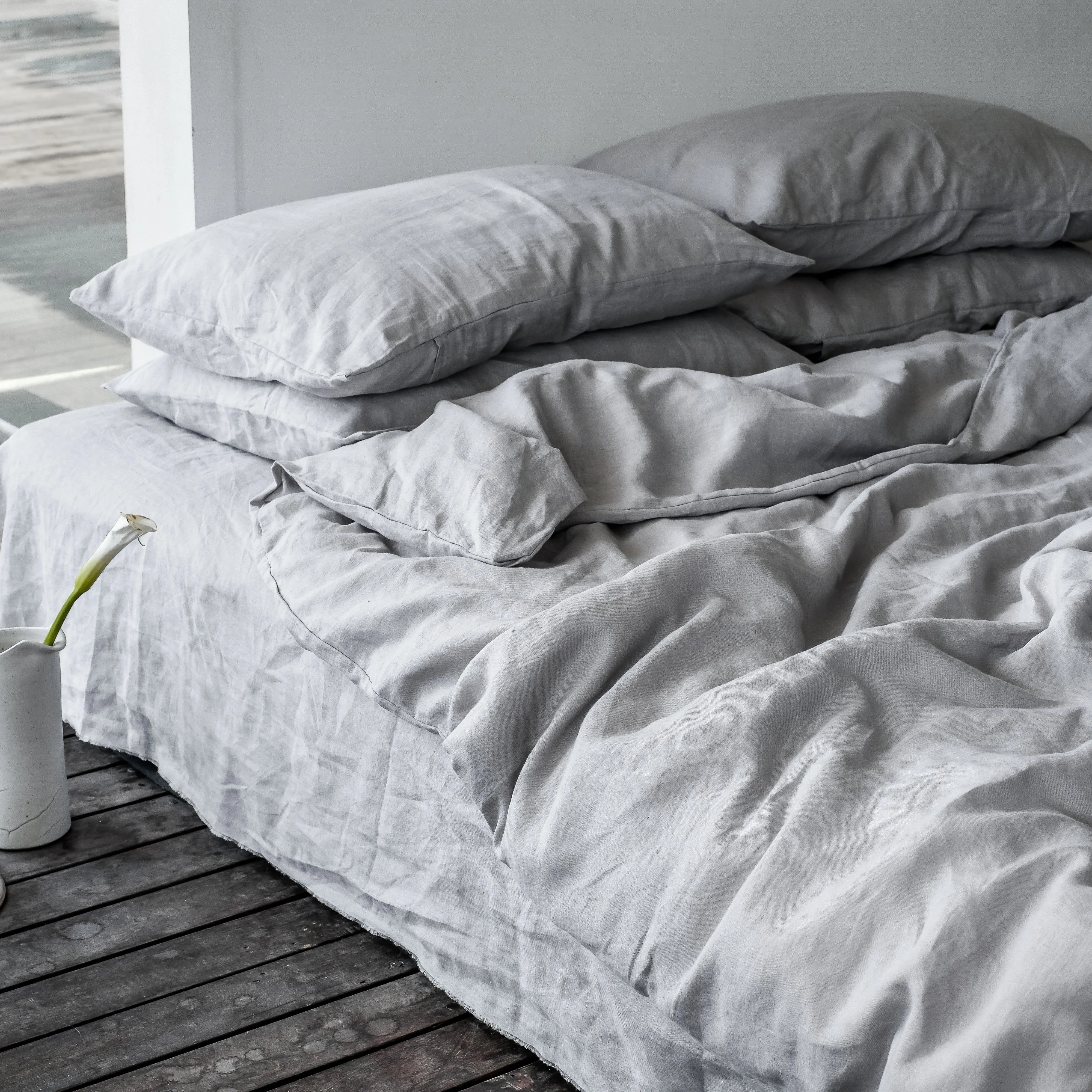 Fog Linen Duvet Cover