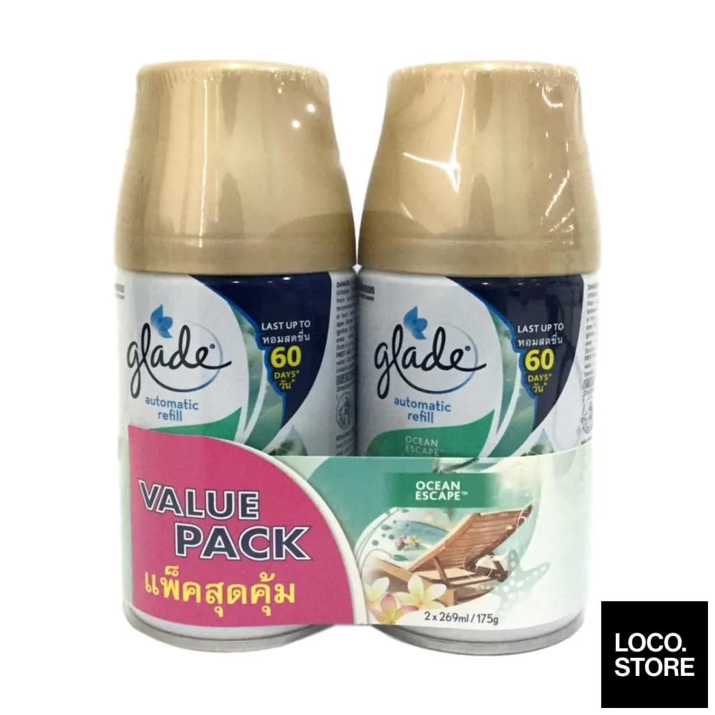 Glade Autospray Ocean Escape Refill (Twin Pack) 175g X 2