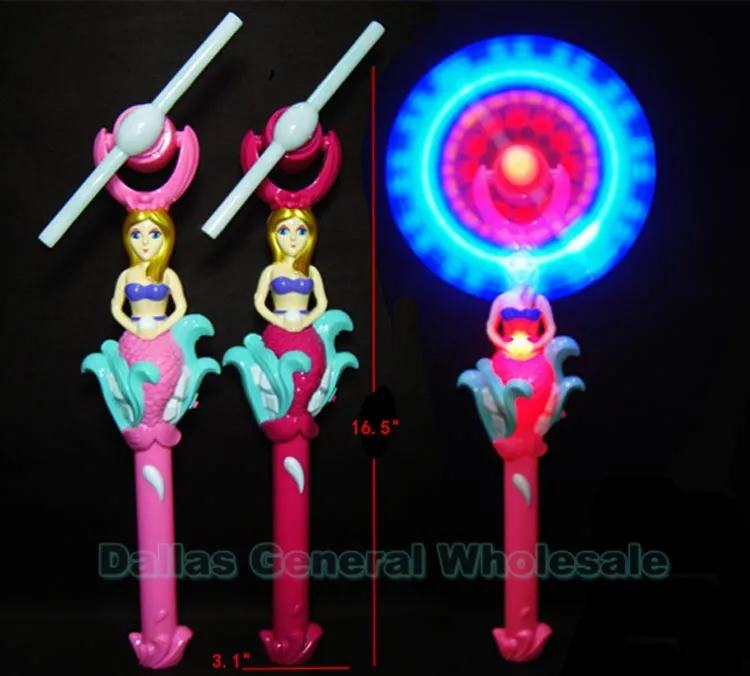 Glow In Dark Mermaid Windmill Wands Wholesale