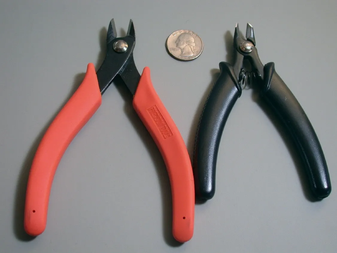 Heavy Duty wire flush cutters works well for 12 or 10 gauge copper - sterling extra long handles for leverage