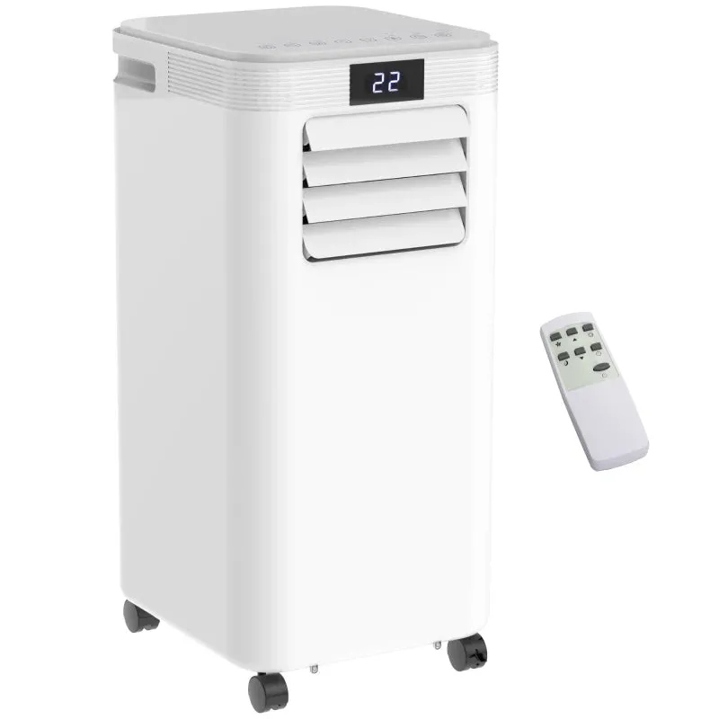 HOMCOM 4-In-1 Compact Portable Mobile Air Conditioner Unit - White