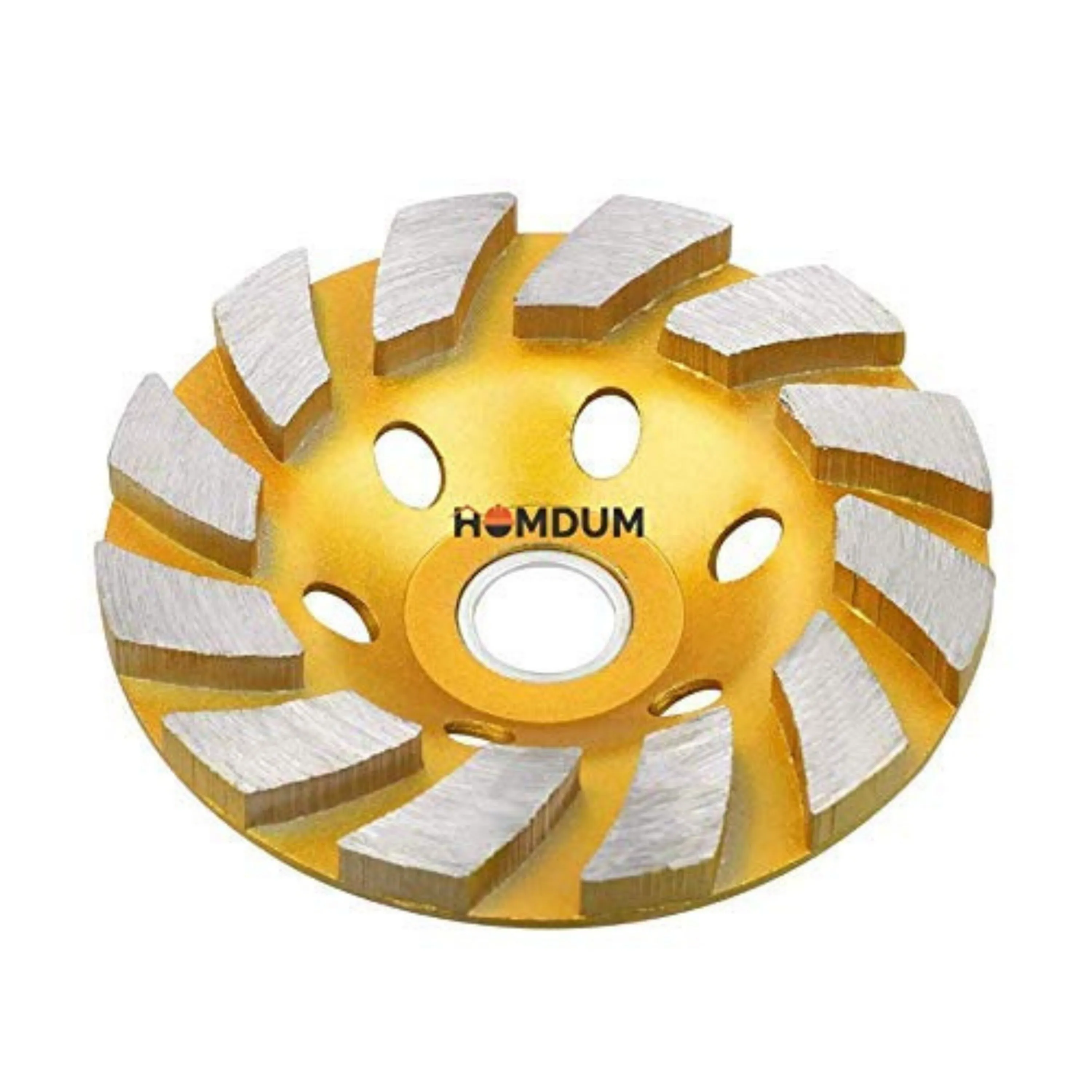 Homdum 3 Inch 75mm Turbo Rim Segmented Diamond Cup Angle Grinder Wheel for Removal of Concrete and Paint Epoxy etc from Marble Granite Stone by Grinding disc.