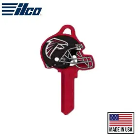 Ilco - NFL TeamKeys - Helmet Edition - Key Blank - Atlanta Falcons - SC1 (5 Pack)