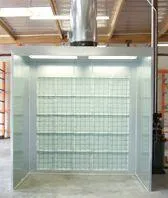 Industrial Open Face Paint Booth 10' Wide x 9' High x 10' Deep I.D. (TF10910 Series)