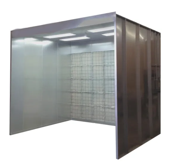 Industrial Open Face Paint Booth 10' Wide x 9' High x 10' Deep I.D. (TF10910 Series)