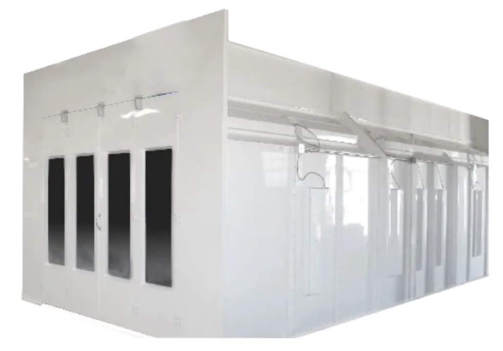 Industrial/Automotive Crossdraft Spray Booth 14' Wide x 9' High x 18' Deep I.D. (TFV14918 Series)