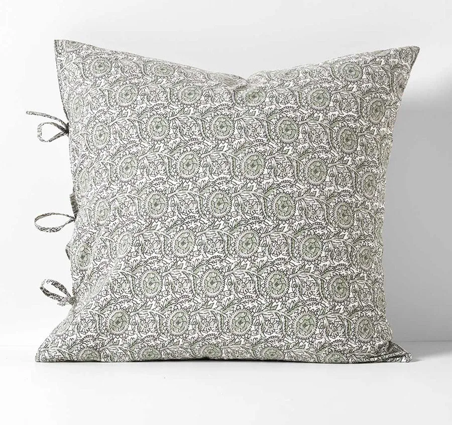 Jaipur European Pillowcase Mist and Feather