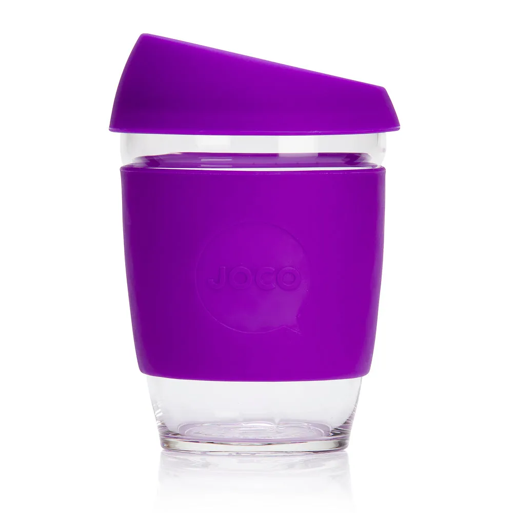 Joco 12oz Glass Travel Cup - Purple