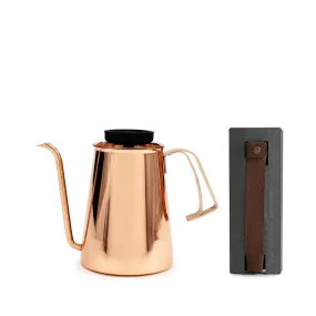 Kettle with Thermometer, Special Pour for Drip, Leather Handle