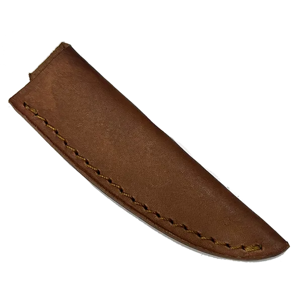 Knife Sheath Leather - SHWWA-P - 3/4" opening and a 3.75" length - Peanut Brittle