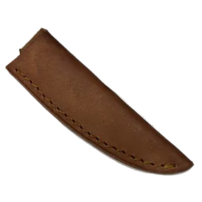 Knife Sheath Leather - SHWWA-P - 3/4" opening and a 3.75" length - Peanut Brittle