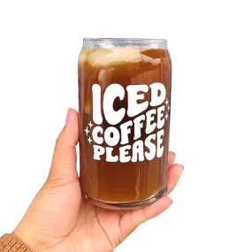 KUAD  "Iced Coffee Please" Boba Glass