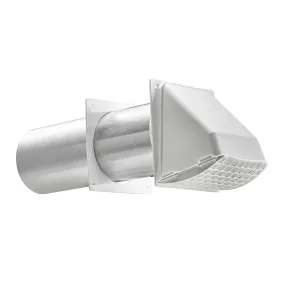 Lambro Industries 4″ White Plastic Preferred Hood Vent