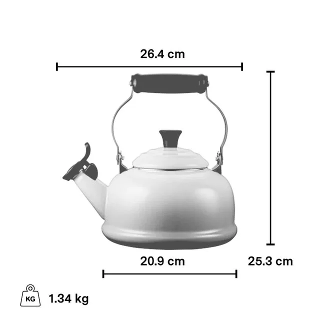 Le Creuset 1.6 Litre Classic Whistling Kettle, Sage