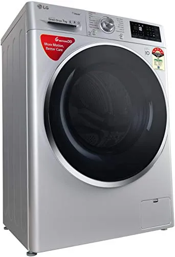 LG 7 Kg 5 Star Inverter Wi-Fi Fully-Automatic Front Loading Washing Machine (FHT1207ZWL, Luxury Silver, Steam)