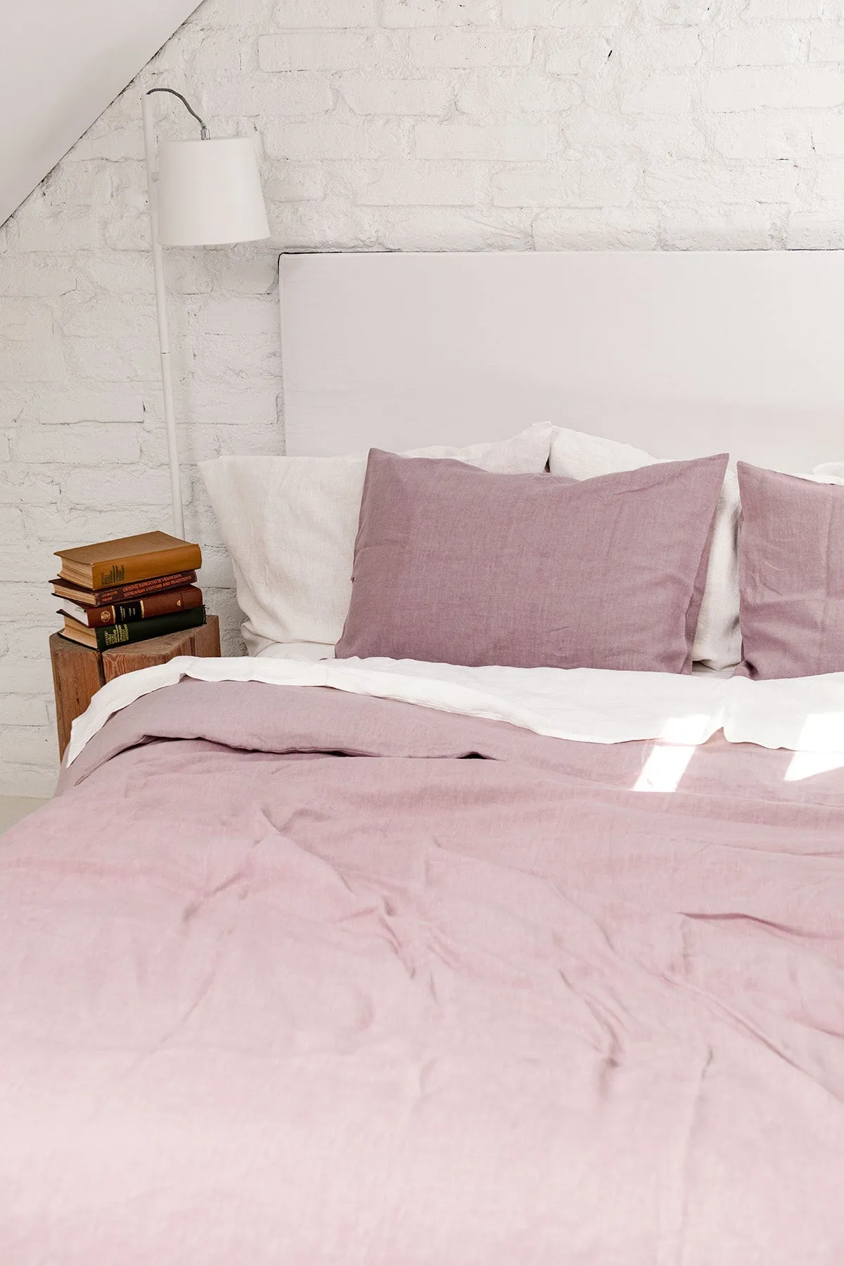 Linen Pillowcase Dusty Rose