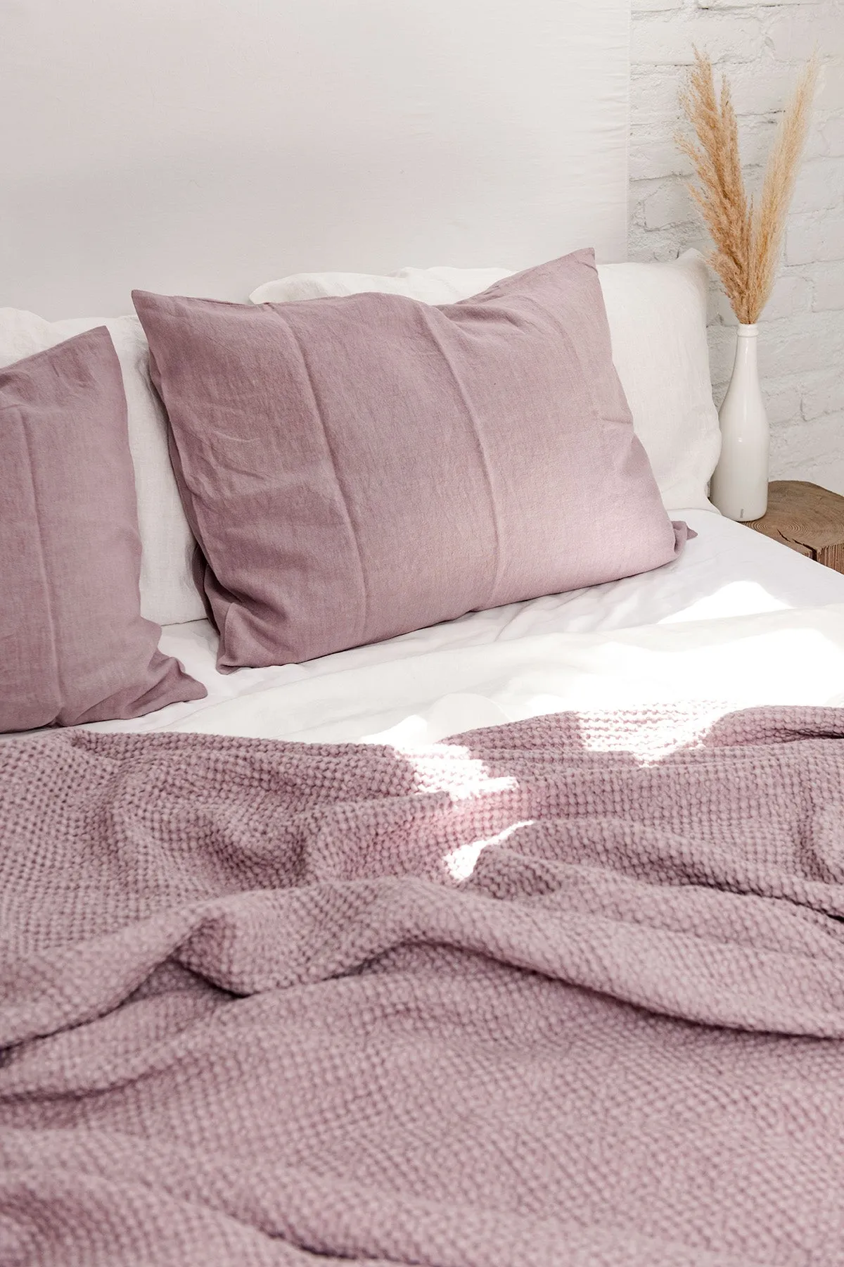 Linen Pillowcase Dusty Rose