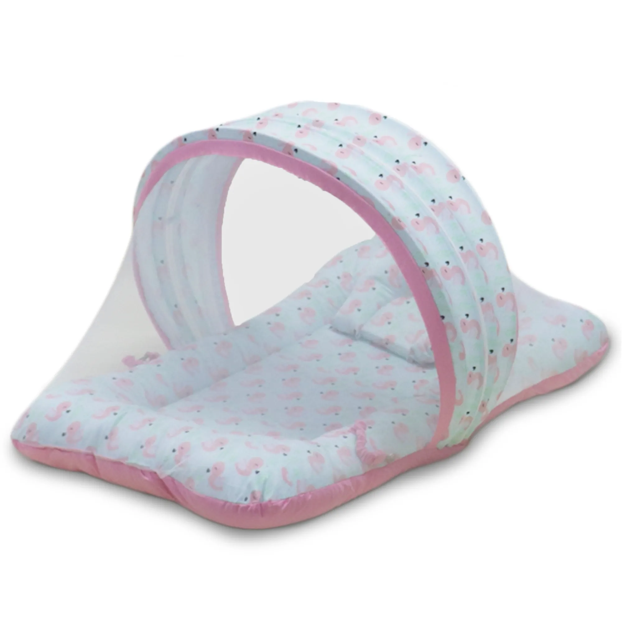 Little Flamingo -  Kradyl Kroft Bassinet Style Mosquito Net Bedding for Infants