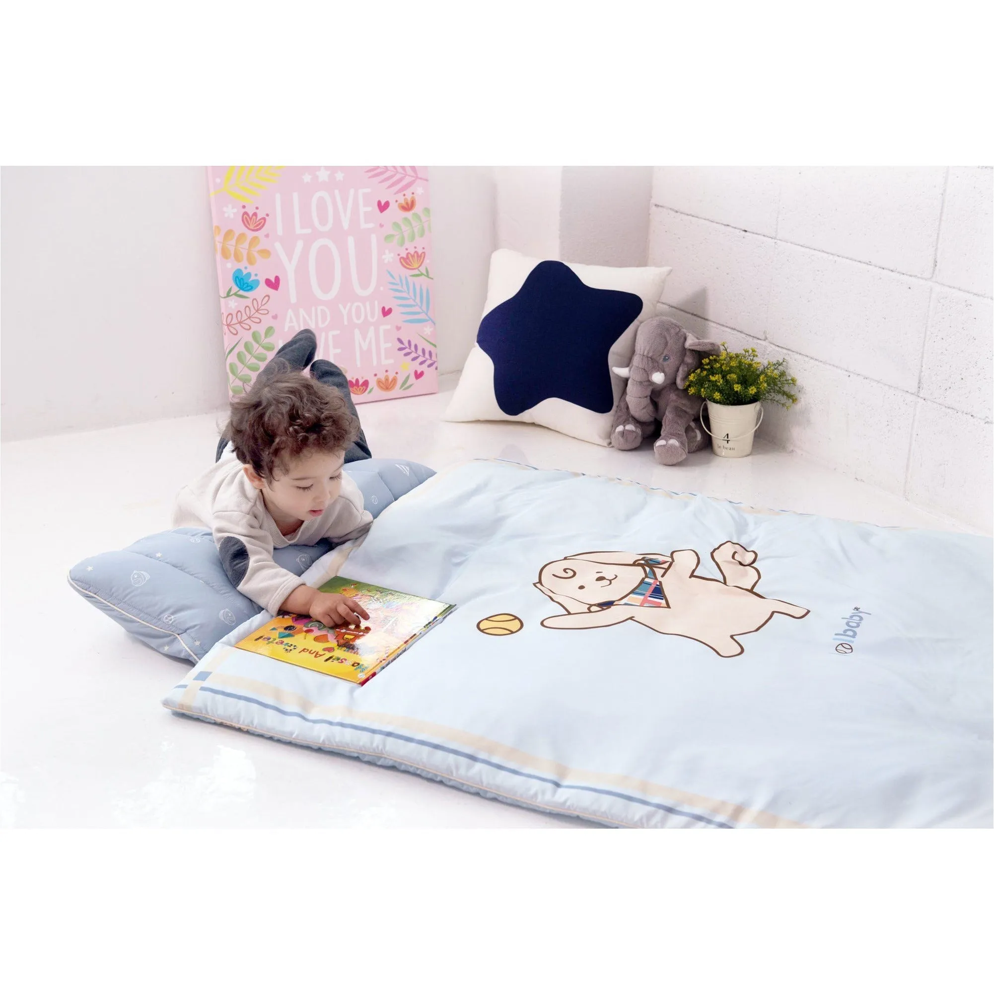 LOLBaby Microfiber Nap Bedding Set - Golden Puppy