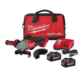 Milwaukee M18 FUEL 4-1/2” - 6” Braking Grinder Kit, Slide Switch, Lock-On (2981-22)