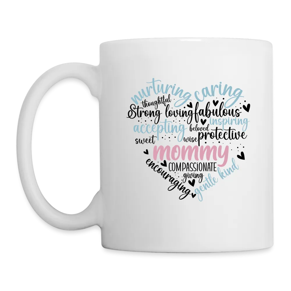 Mommy Heart Wordart Coffee Mug