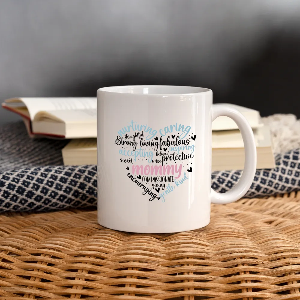 Mommy Heart Wordart Coffee Mug