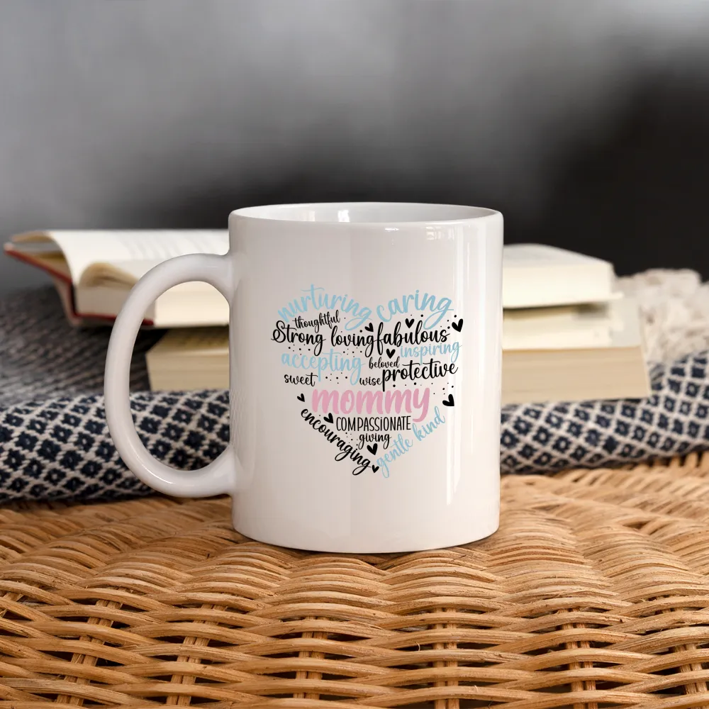 Mommy Heart Wordart Coffee Mug