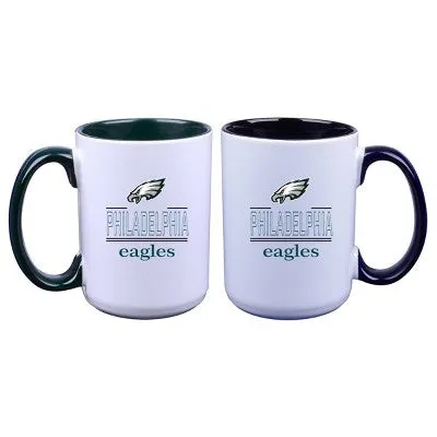 New - NFL Philadelphia Eagles 16oz Home & Away Mug Set - 2pk