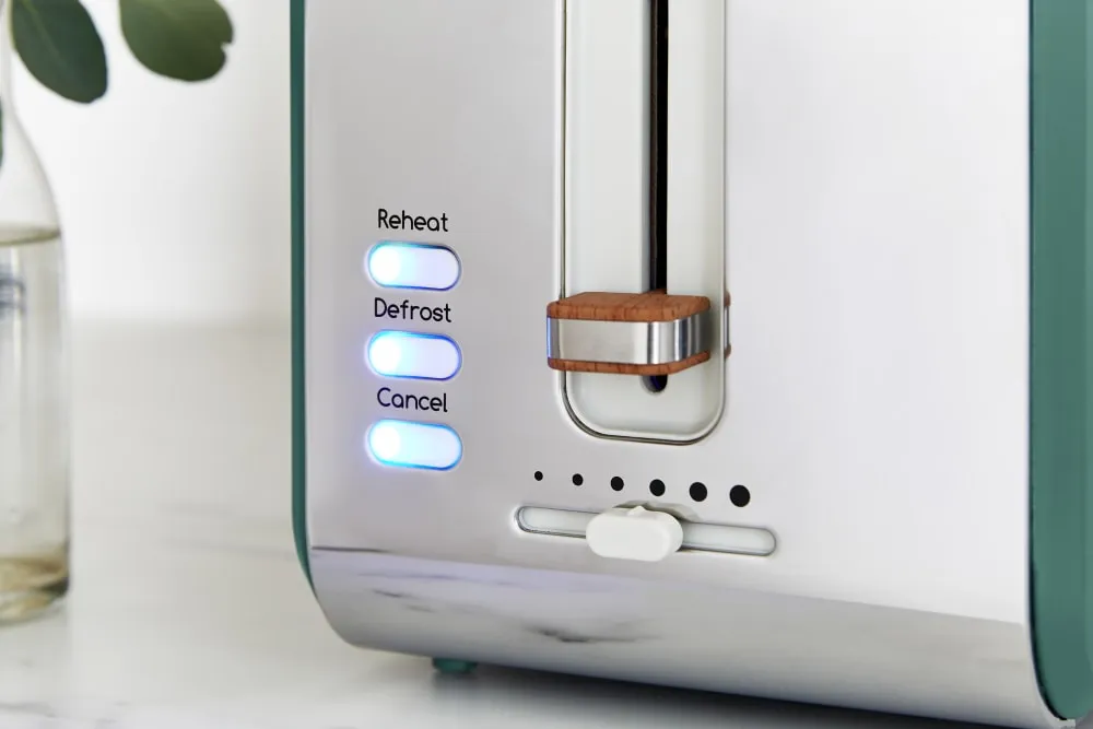 Nordic Green 2-Slice Toaster, Kettle, and Microwave Bundle