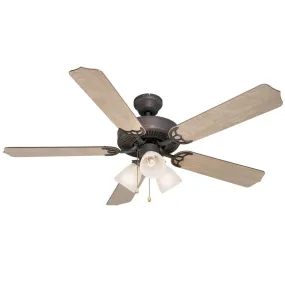 Oil Rubbed Bronze 52" Ceiling Fan w/ Light Kit : 5943