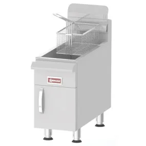 Omcan 43086 15 lbs NG Countertop Gas Fryer - 26,500 BTU