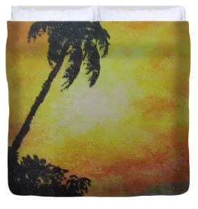 Palm Sunset - Duvet Cover