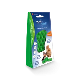 Pet Me Soft Silicone Green Brush