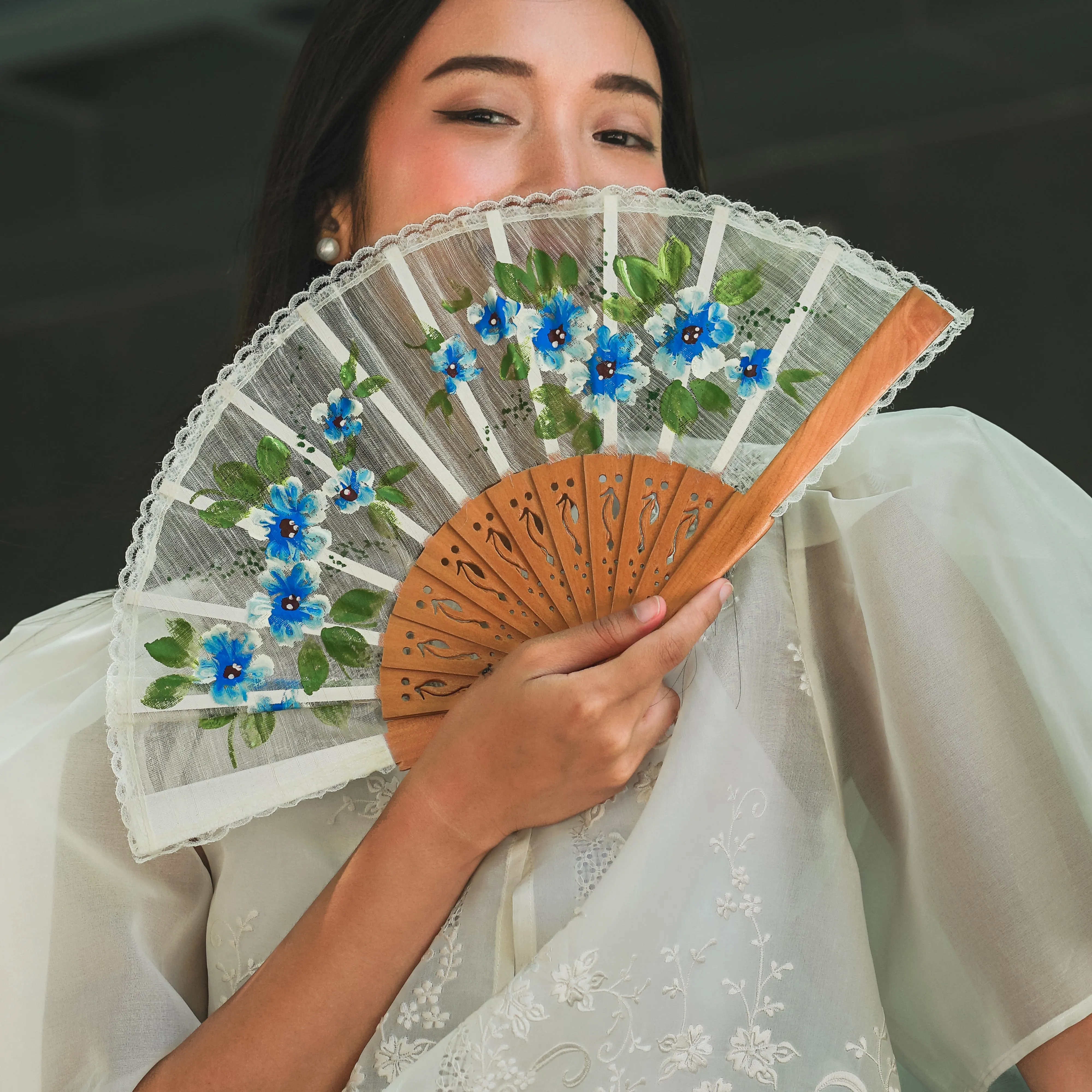 Pina Silk Hand Painted Fans