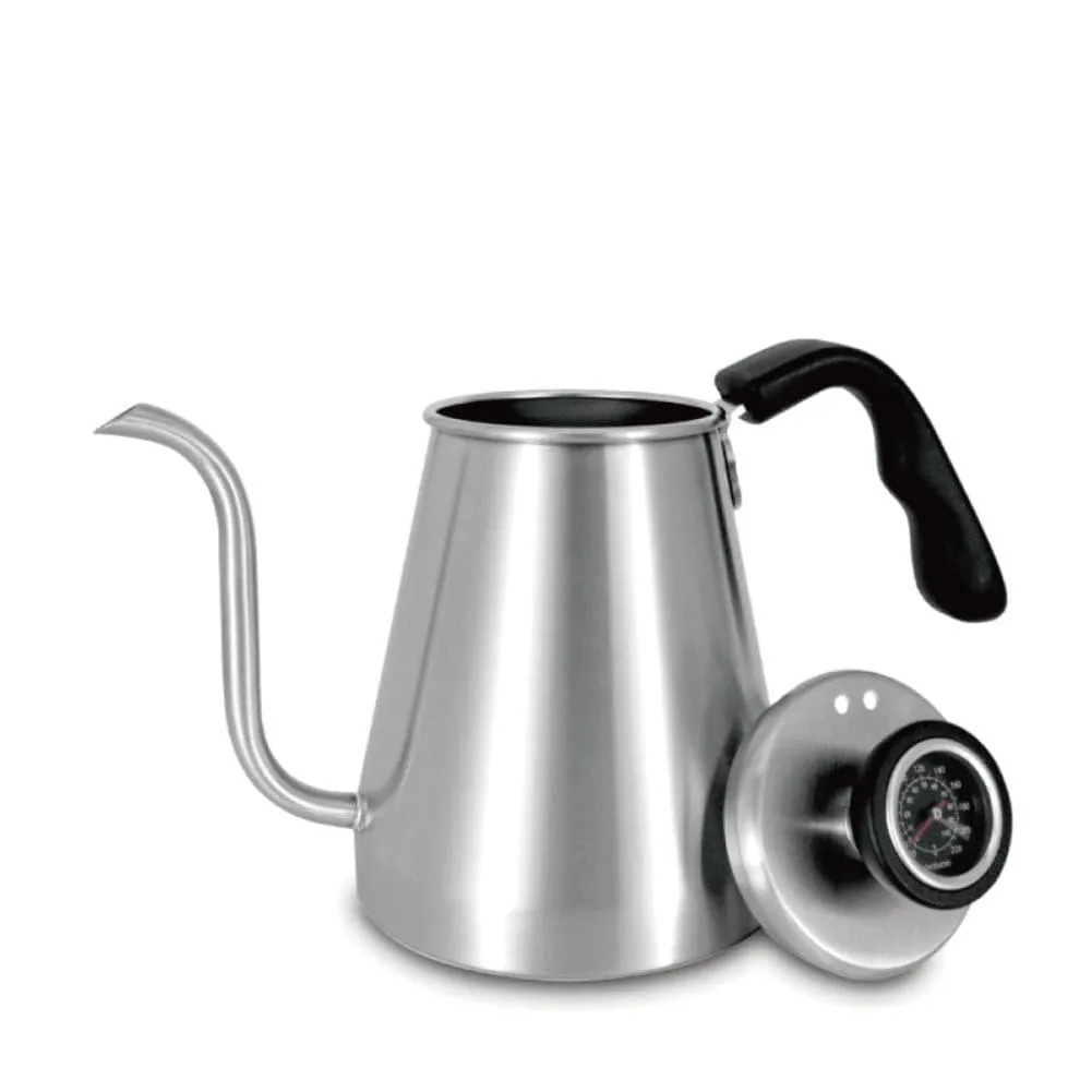 Pour Over Gooseneck Kettle w/ Built-in thermometer by OVALWARE