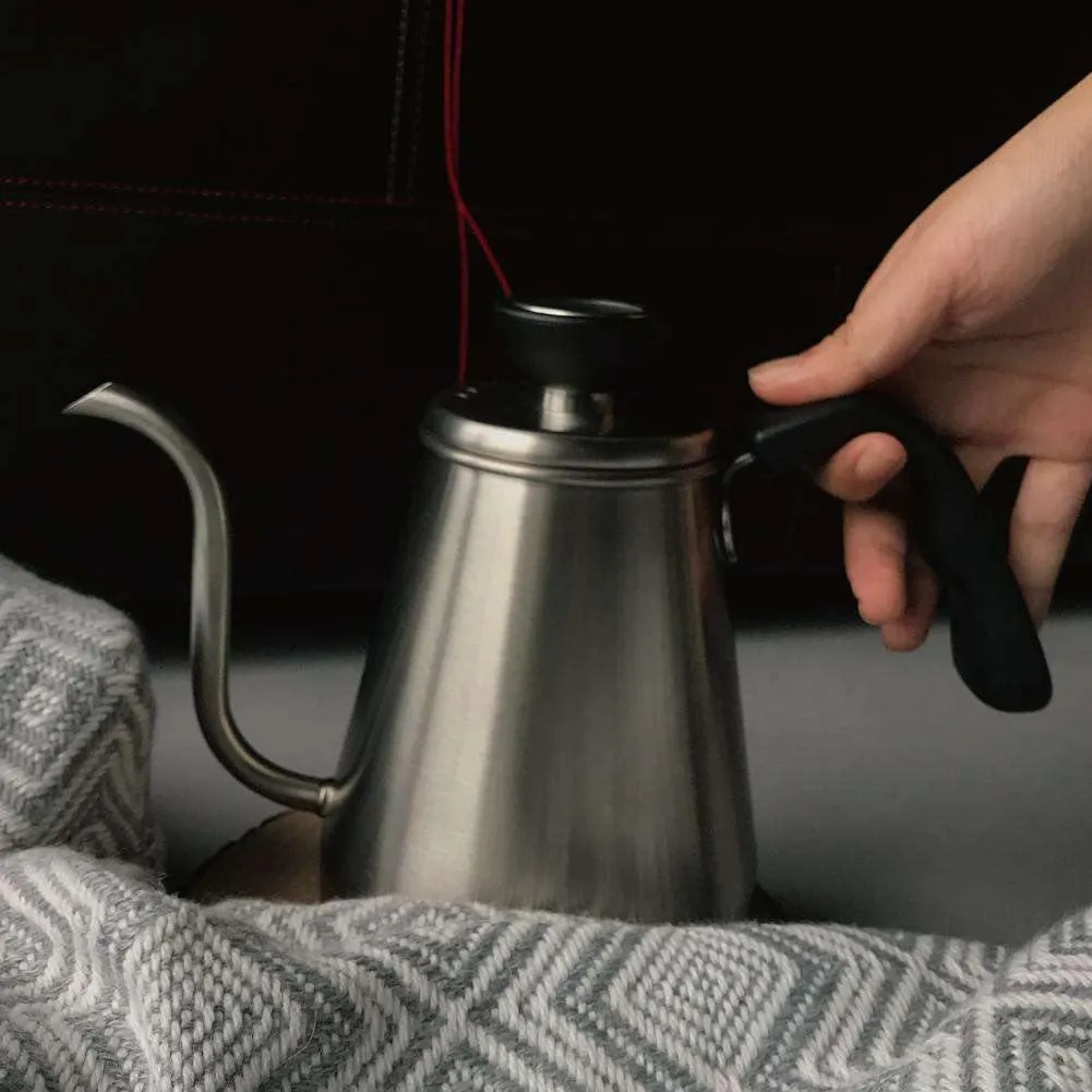 Pour Over Gooseneck Kettle w/ Built-in thermometer by OVALWARE