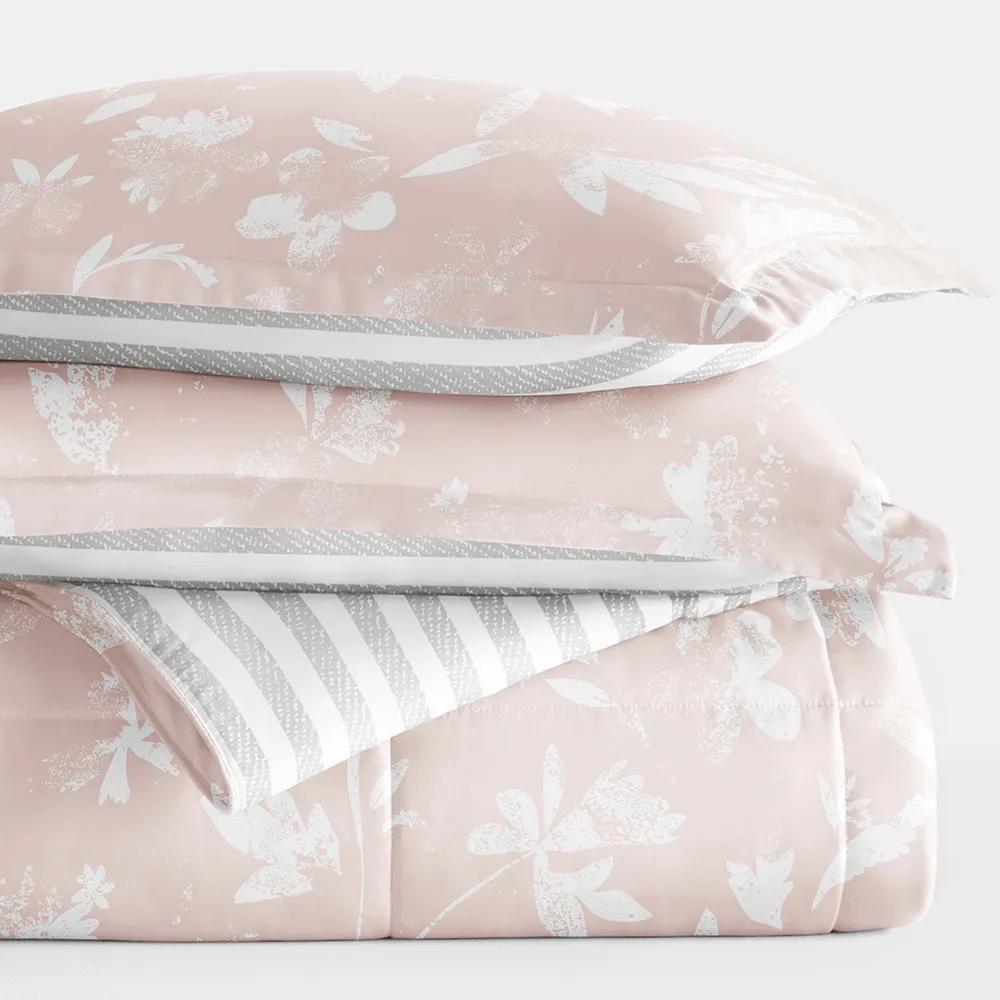 Pressed Flowers Reversible Down-Alternative Comforter Set - 12 Days of Deals